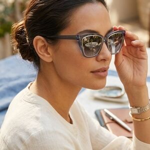 DIFF Eyewear Becky IV Polarized Sunglasses Frames - Blue Crystal (EUC)